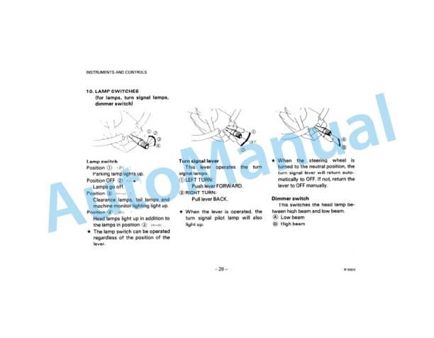 Alternative view of Komatsu WD600-1 Wheel Dozer Operation and Maintenance Manual SEAM041E0102