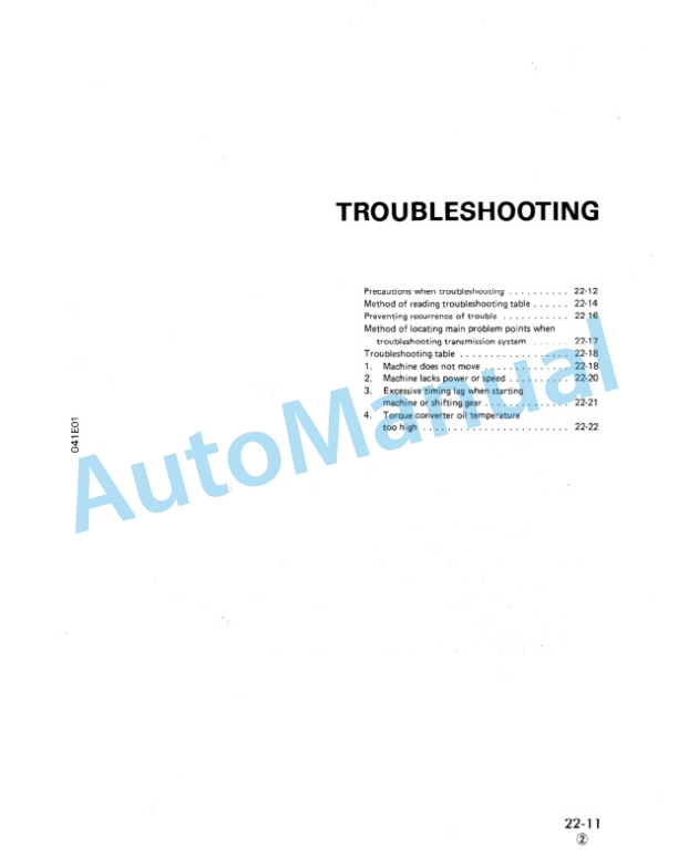 Alternative view of Komatsu WD600-1 Wheel Dozer Shop Manual SEBM041E0104