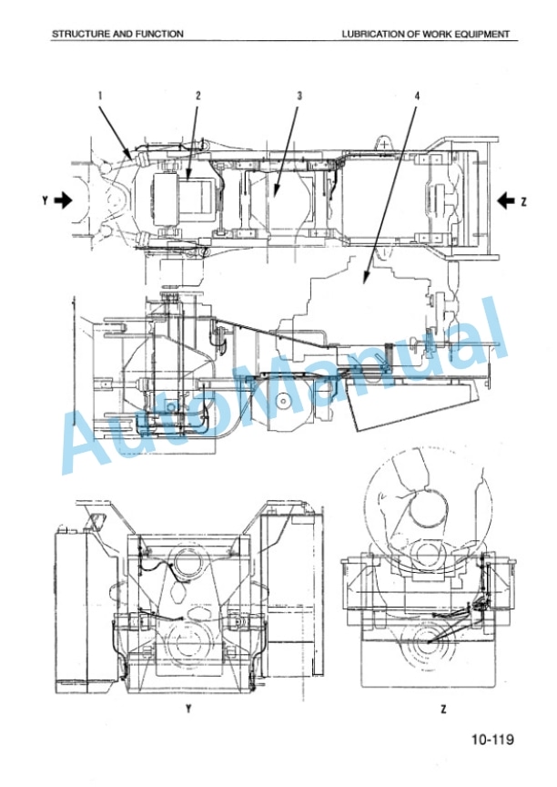 Alternative view of Komatsu WD600-1H Shop Manual SEBMW01501
