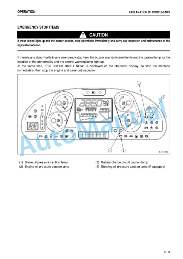 Alternative view of Komatsu WD600-6 Wheel Dozer Operation and Maintenance Manual TEN00322-00