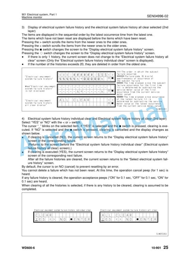 Alternative view of Komatsu WD600-6 Wheel Dozer Shop Manual SEN04979-11