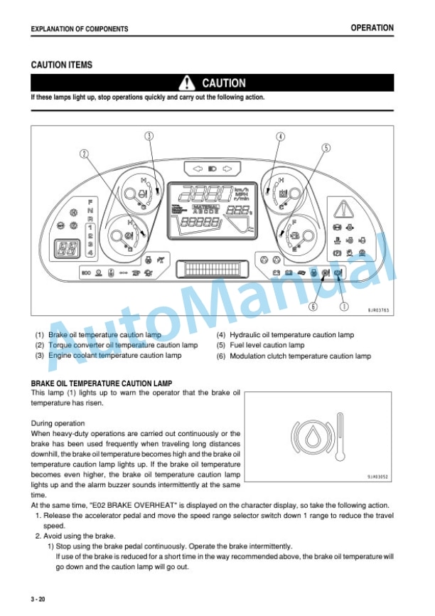 Komatsu WD600-6R Wheel Dozer Operation and Maintenance Manual PEN00807-10-2