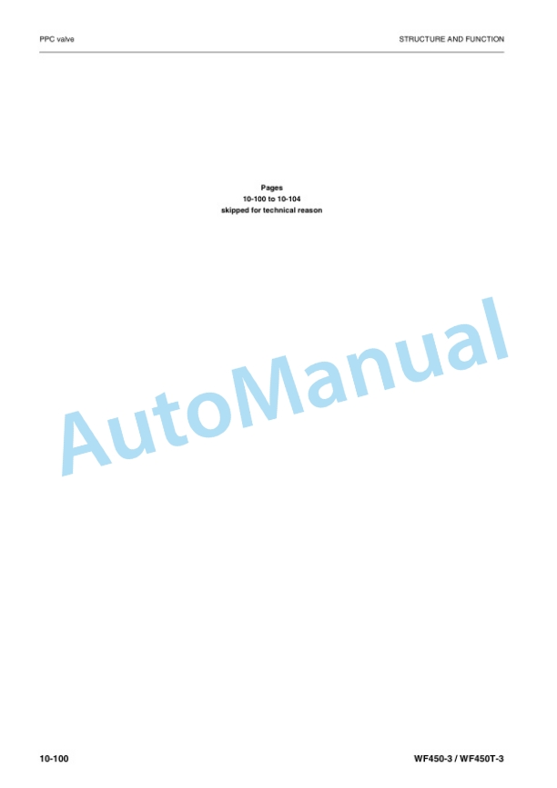 Alternative view of Komatsu WF450-3, WF450T-3 Trash Compactor Shop Manual VEBM080100