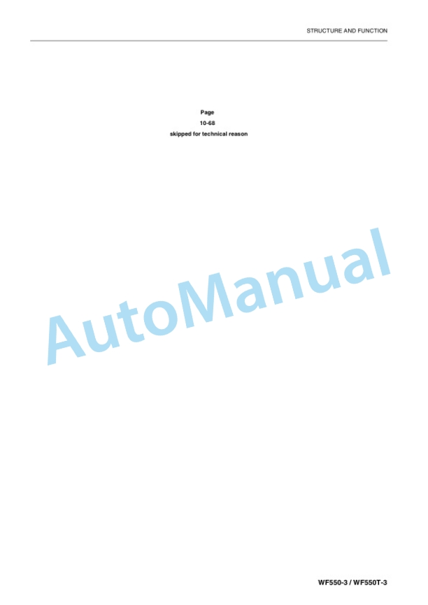 Alternative view of Komatsu WF550-3, WF550T-3 Trash Compactor Shop Manual VEBM090100