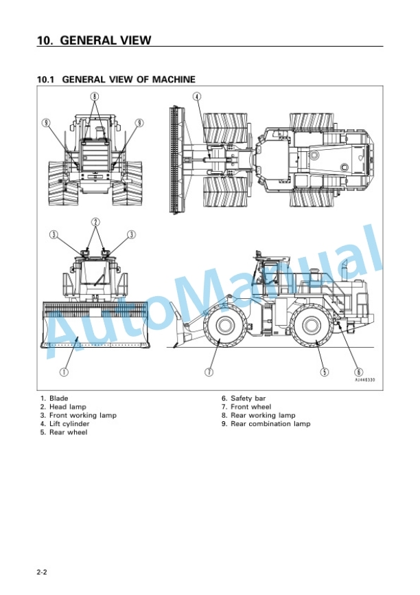 Alternative view of Komatsu WF650T-3 Trash Compactor Operation and Maintenance Manual PEN01324-00