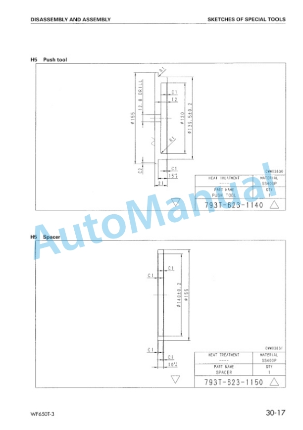 Komatsu WF650T-3 Trash Compactor Shop Manual SEBM027401 4 Komatsu WF650T-3 Trash Compactor Shop Manual SEBM027401 - Image 4