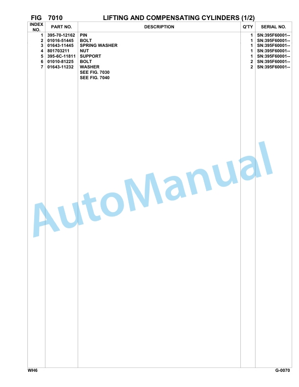 Komatsu WH609-1, WH613-1 Parts Manual 395F60001-UP 5 Komatsu WH609-1, WH613-1 Parts Manual 395F60001-UP-5