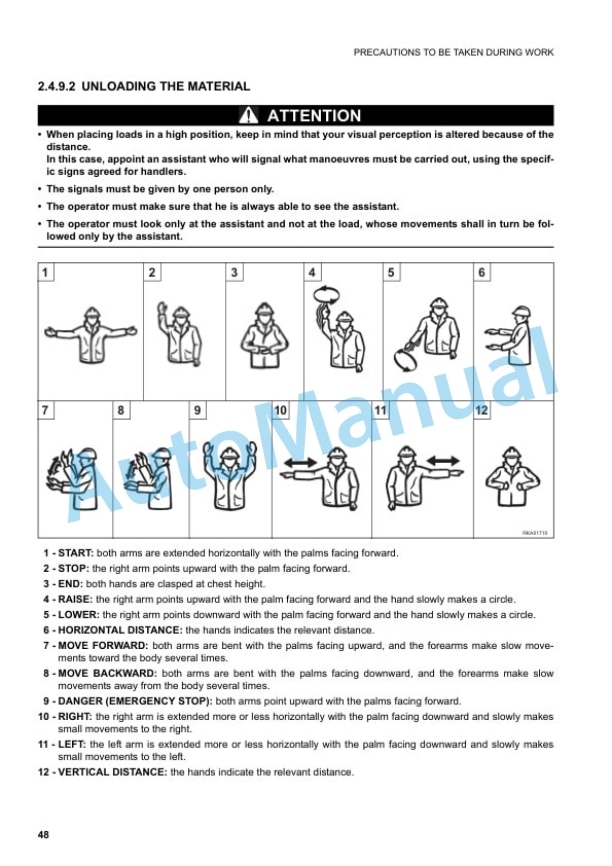 Alternative view of Komatsu WH609-1, WH613-1, WH713-1, WH714-1, WH714H-1, WH716-1 Telescopic Handler Operation and Maintenance Manual WEAM005900