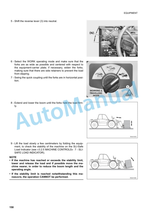 Komatsu WH609-1, WH613-1, WH713-1, WH714-1, WH714H-1, WH716-1 Telescopic Handler Operation and Maintenance Manual WEAM005900 4 Komatsu WH609-1, WH613-1, WH713-1, WH714-1, WH714H-1, WH716-1 Telescopic Handler Operation and Maintenance Manual WEAM005900 - Image 4