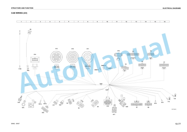 Alternative view of Komatsu WH609-1, WH613-1, WH713-1, WH714-1, WH714H-1, WH716-1 Telescopic Handler Shop Manual WEBM005700