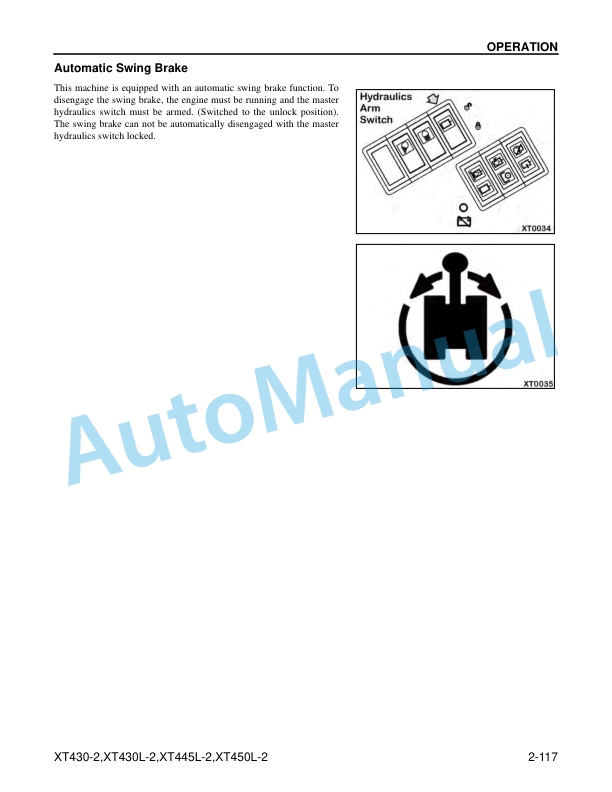Komatsu XT430-2, XT430L-2, XT445L-2, XT450L-2 Crawler Feller Buncher Operation and Maintenance Manual CEAM025604 4 Komatsu XT430-2, XT430L-2, XT445L-2, XT450L-2 Crawler Feller Buncher Operation and Maintenance Manual CEAM025604 - Image 4