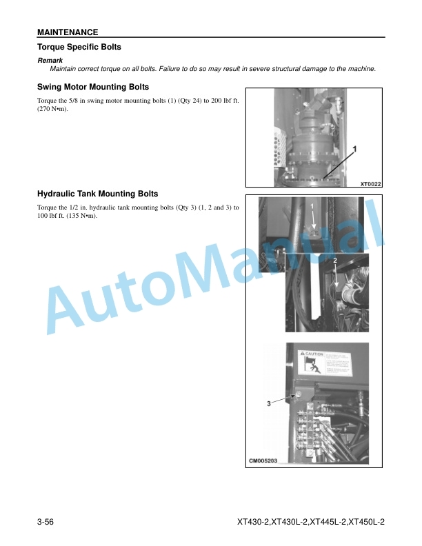 Komatsu XT430-2, XT430L-2, XT445L-2, XT450L-2 Crawler Feller Buncher Operation and Maintenance Manual CEAM025604 5 Komatsu XT430-2, XT430L-2, XT445L-2, XT450L-2 Crawler Feller Buncher Operation and Maintenance Manual CEAM025604 - Image 5