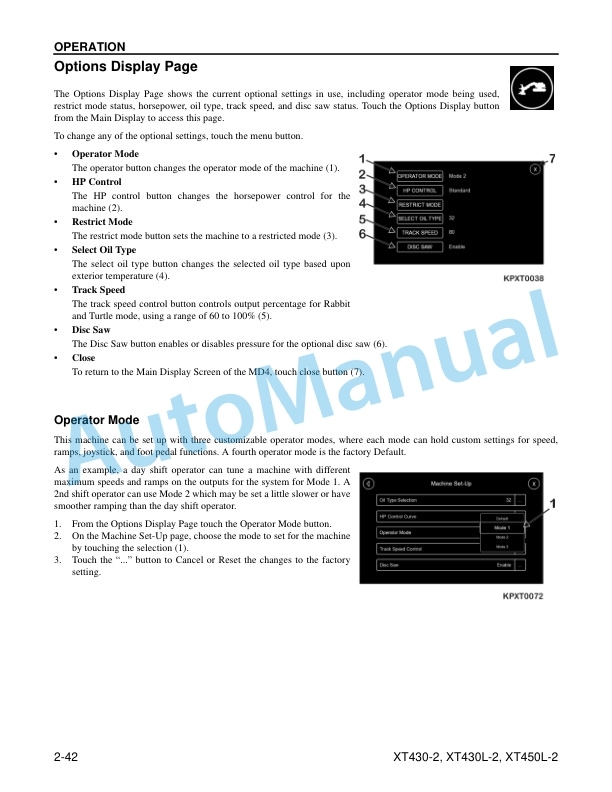Komatsu XT430-2, XT430L-2, XT450L-2 Crawler Feller Buncher Operation and Maintenance Manual CEAM029102 3 Komatsu XT430-2, XT430L-2, XT450L-2 Crawler Feller Buncher Operation and Maintenance Manual CEAM029102 - Image 3