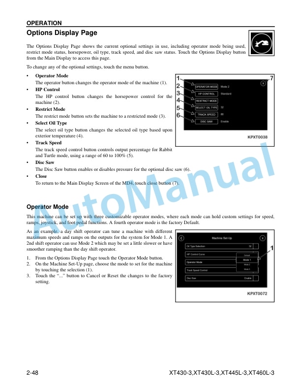Komatsu XT430-3, XT430L-3, XT445L-3, XT460L-3 Crawler Feller Buncher Operation and Maintenance Manual CEAM029203 3 Komatsu XT430-3, XT430L-3, XT445L-3, XT460L-3 Crawler Feller Buncher Operation and Maintenance Manual CEAM029203 - Image 3