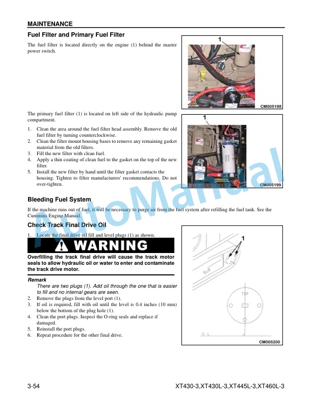 Komatsu XT430-3, XT430L-3, XT445L-3, XT460L-3 Crawler Feller Buncher Operation and Maintenance Manual CEAM029203 5 Komatsu XT430-3, XT430L-3, XT445L-3, XT460L-3 Crawler Feller Buncher Operation and Maintenance Manual CEAM029203 - Image 5