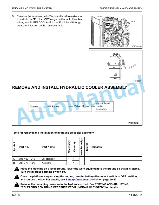 Komatsu XT465L-5 Crawler Feller Buncher Shop Manual CEBM034103 5 Komatsu XT465L-5 Crawler Feller Buncher Shop Manual CEBM034103 - Image 5