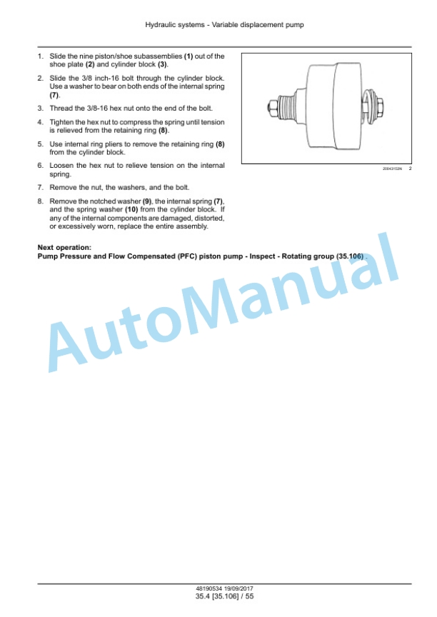 Alternative view of New Holland 102, 103, 105 StackCruiser Tier 4B Final Bale Wagon Service Manual 48190534