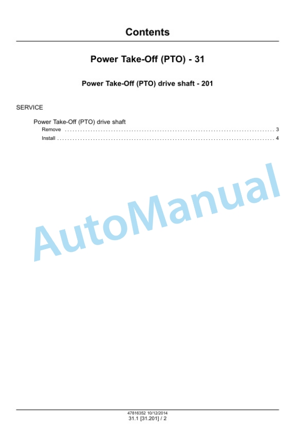 New Holland 1037 Bale Wagon Service Manual 47816352 2 New Holland 1037 Bale Wagon Service Manual 47816352-2