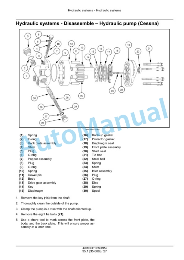 New Holland 1037 Bale Wagon Service Manual 47816352 3 New Holland 1037 Bale Wagon Service Manual 47816352-3