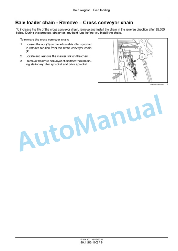 New Holland 1037 Bale Wagon Service Manual 47816352 5 New Holland 1037 Bale Wagon Service Manual 47816352-5