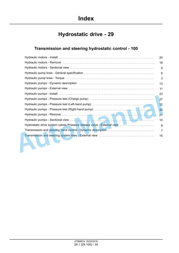 Alternative view of New Holland 1150L Crawler Dozer Service Manual 47998874