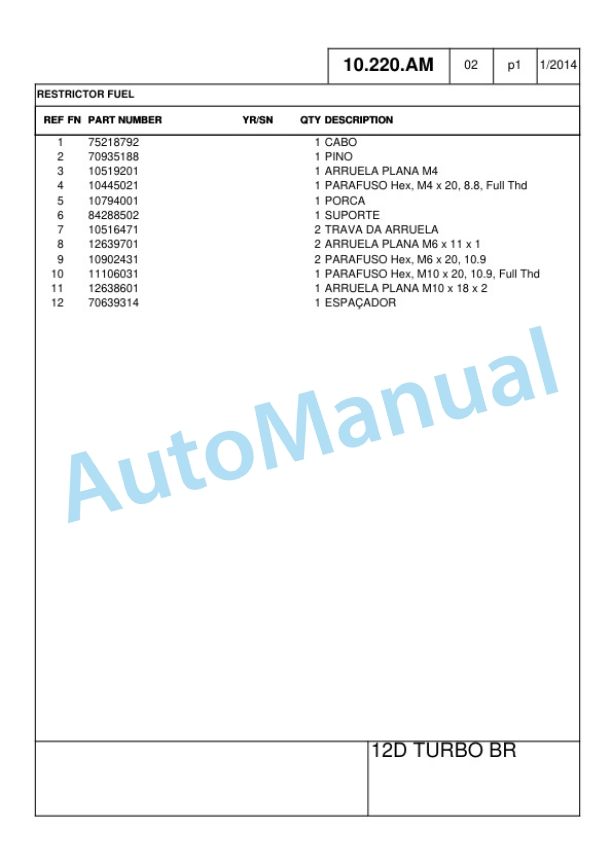 New Holland 12D Wheel Loader Parts Catalog 47635004 BR 2 New Holland 12D Wheel Loader Part Catalog 47635004 BR-2
