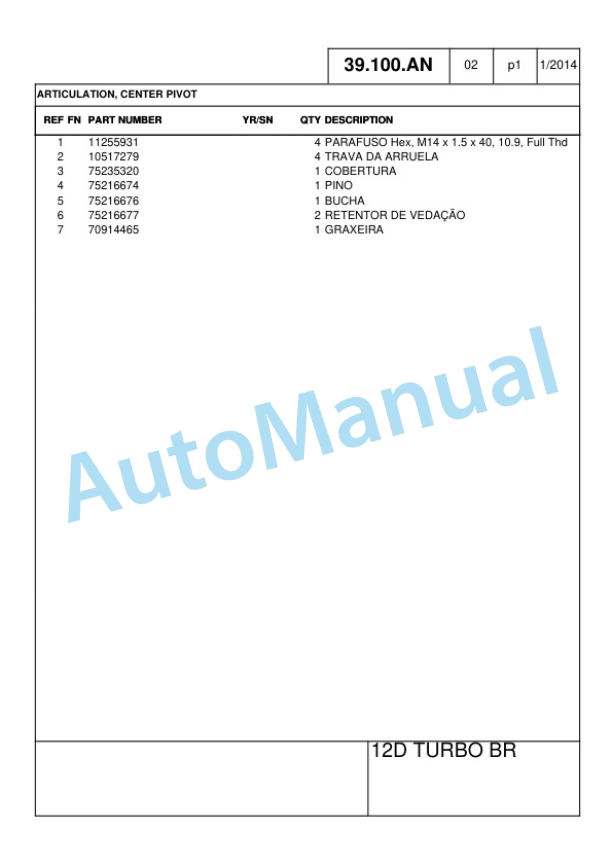 New Holland 12D Wheel Loader Parts Catalog 47635004 BR 4 New Holland 12D Wheel Loader Part Catalog 47635004 BR-4