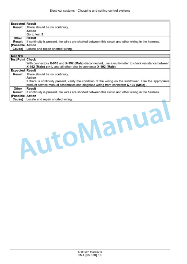 New Holland 12HS, 14HS, 16HS, 18HS Sickle Header Service Manual 47851907-3