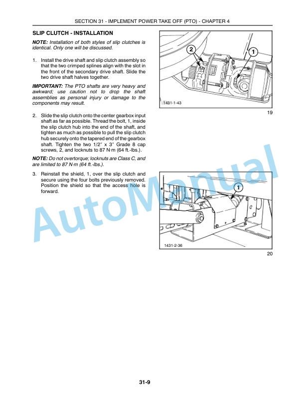 New Holland 1431, 1432 Repair Manual 86592631 2 New Holland 1431, 1432 Repair Manual 86592631-2