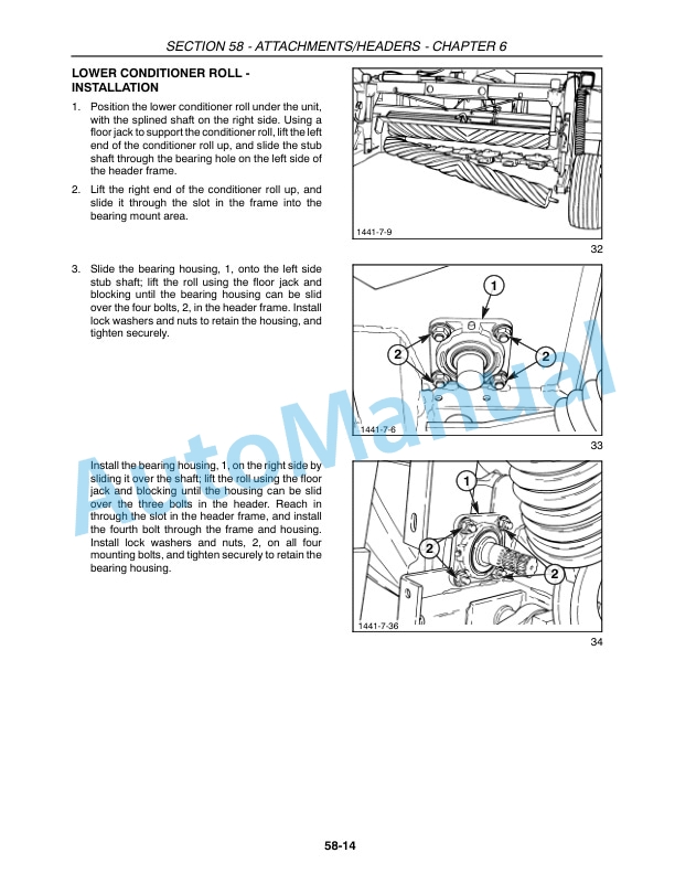 New Holland 1441, 1442 Repair Manual 86614447 5 New Holland 1441, 1442 Repair Manual 86614447-5
