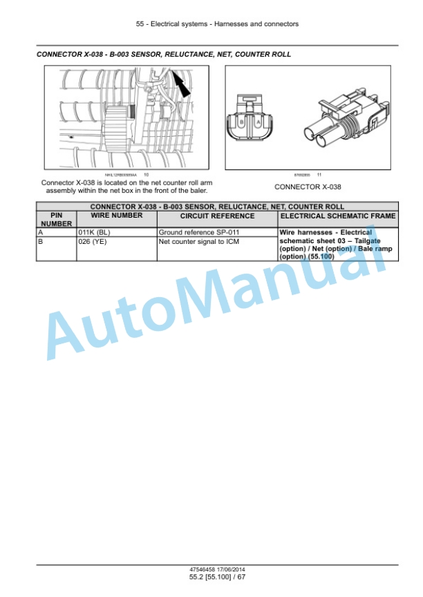 New Holland 150, 180 Roll-Belt Round Baler Service Manual 47546458 3 New Holland 150, 180 Roll-Belt Round Baler Service Manual 47546458 - Image 3