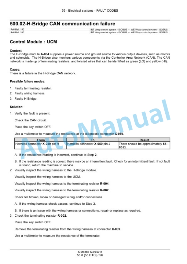 New Holland 150, 180 Roll-Belt Round Baler Service Manual 47546458 4 New Holland 150, 180 Roll-Belt Round Baler Service Manual 47546458 - Image 4