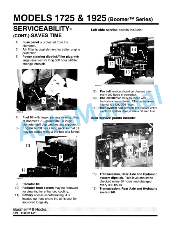 New Holland 1530, 1630, 1725, 1925 Feature Product Manual 86560392 4 New Holland 1530, 1630, 1725, 1925 Feature Product Manual 86560392-4