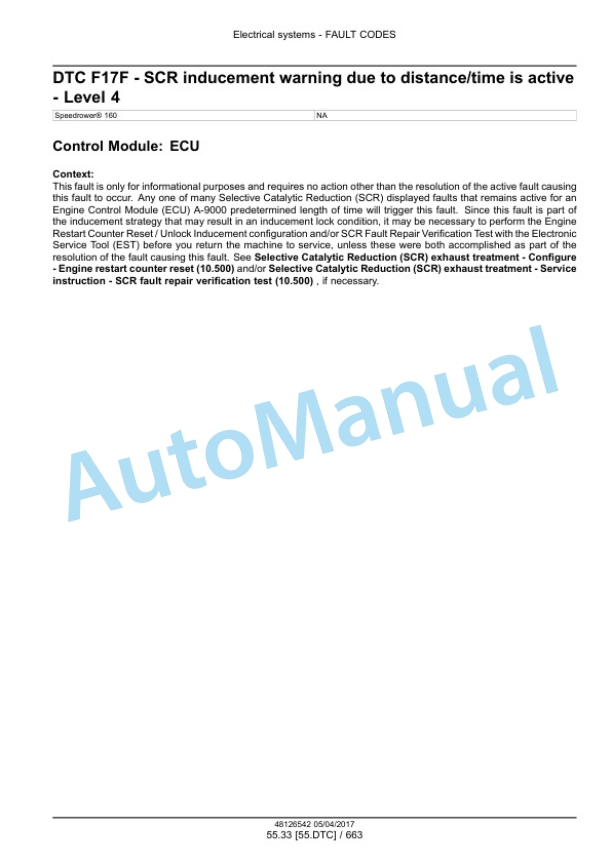 New Holland 160 Speedrower Tier 4B Final Self-Propelled Windrower Service Manual 48126542 5 New Holland 160 Speedrower Tier 4B Final Self-Propelled Windrower Service Manual 48126542 - Image 5