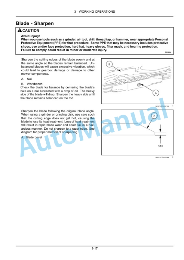 New Holland 160GMS Mower Deck Operation and Maintenance Manual 51410112 4 New Holland 160GMS Mower Deck Operation and Maintenance Manual 51410112 - Image 4