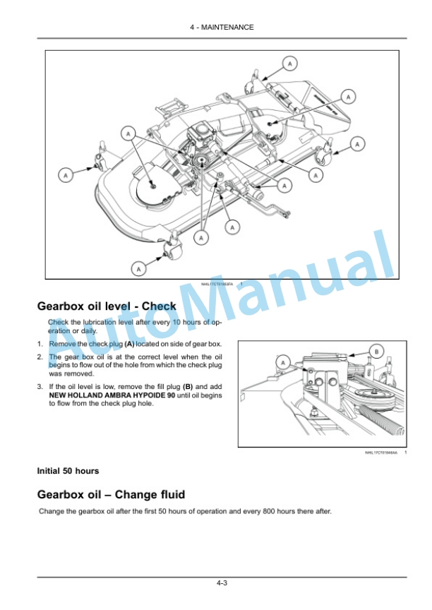 New Holland 160GMS Mower Deck Operation and Maintenance Manual 51410112 5 New Holland 160GMS Mower Deck Operation and Maintenance Manual 51410112 - Image 5