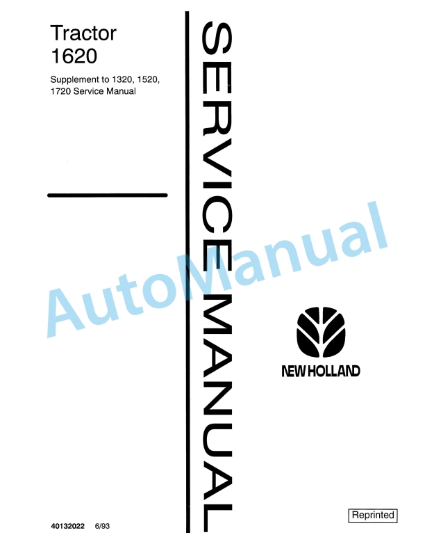 New Holland 1620 Tractor Service Manual 40132022