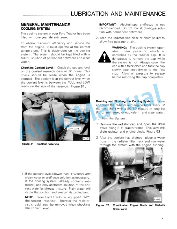 New Holland 1720 Tractor Operation and Maintenance Manual 42172010 4 New Holland 1720 Tractor Operation and Maintenance Manual 42172010-4