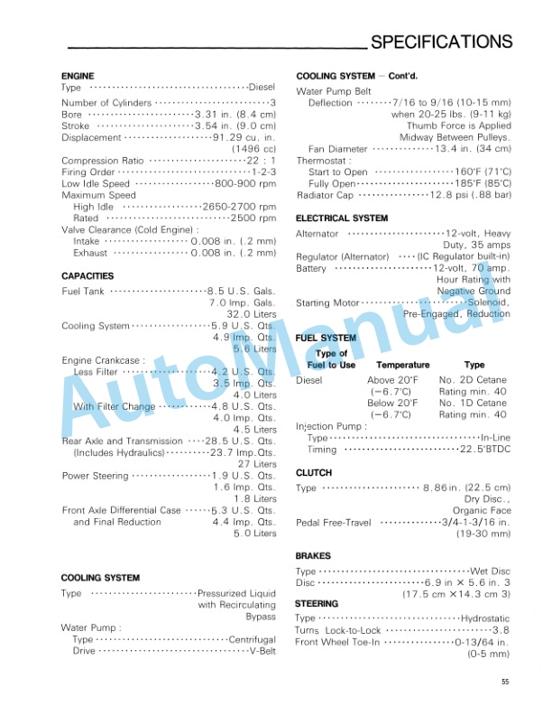 New Holland 1720 Tractor Operation and Maintenance Manual 42172010 5 New Holland 1720 Tractor Operation and Maintenance Manual 42172010-5
