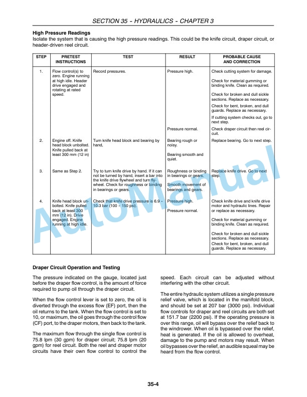 New Holland 18HB, 21HB, 25HB, 30HB, 36HB Service Manual 84157369 3 New Holland 18HB, 21HB, 25HB, 30HB, 36HB Service Manual 84157369-3