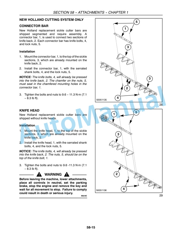 New Holland 18HB, 21HB, 25HB, 30HB, 36HB Service Manual 84157369 5 New Holland 18HB, 21HB, 25HB, 30HB, 36HB Service Manual 84157369-5