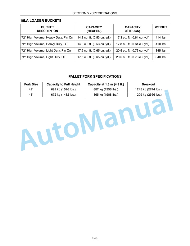 New Holland 18LA Loader Operation and Maintenance Manual 87571257 5 New Holland 18LA Loader Operation and Maintenance Manual 87571257-5
