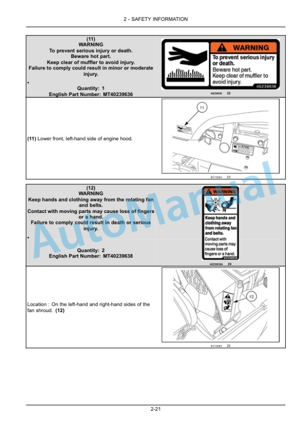 New Holland 20, 25 Boomer Compact Tractor Operation and Maintenance Manual 47708986 2 New Holland 20, 25 Boomer Compact Tractor Operation and Maintenance Manual 47708986-2