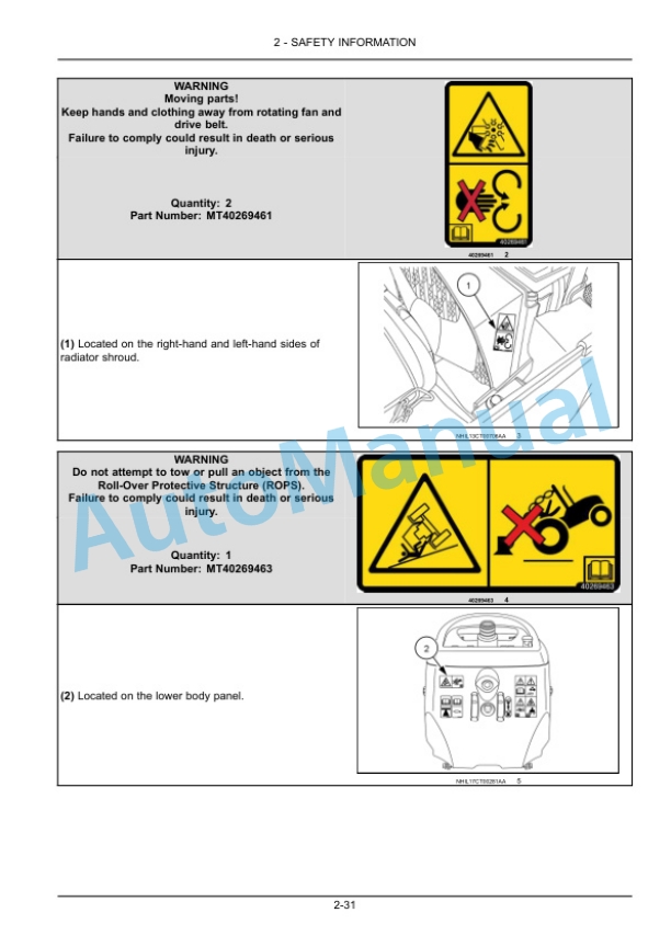 Alternative view of New Holland 20, 25 Boomer Stage IIIA Compact Tractor Operation and Maintenance Manual 51559567