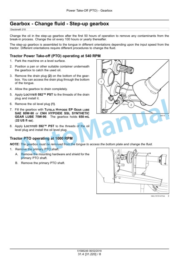 New Holland 209, 210 Discbine Disc Mower-Conditioner Service Manual 51586249 2 New Holland 209, 210 Discbine Disc Mower-Conditioner Service Manual 51586249-2