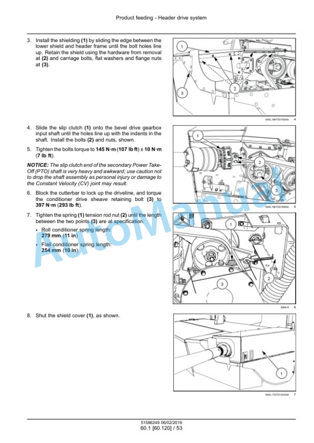 New Holland 209, 210 Discbine Disc Mower-Conditioner Service Manual 51586249 5 New Holland 209, 210 Discbine Disc Mower-Conditioner Service Manual 51586249-5