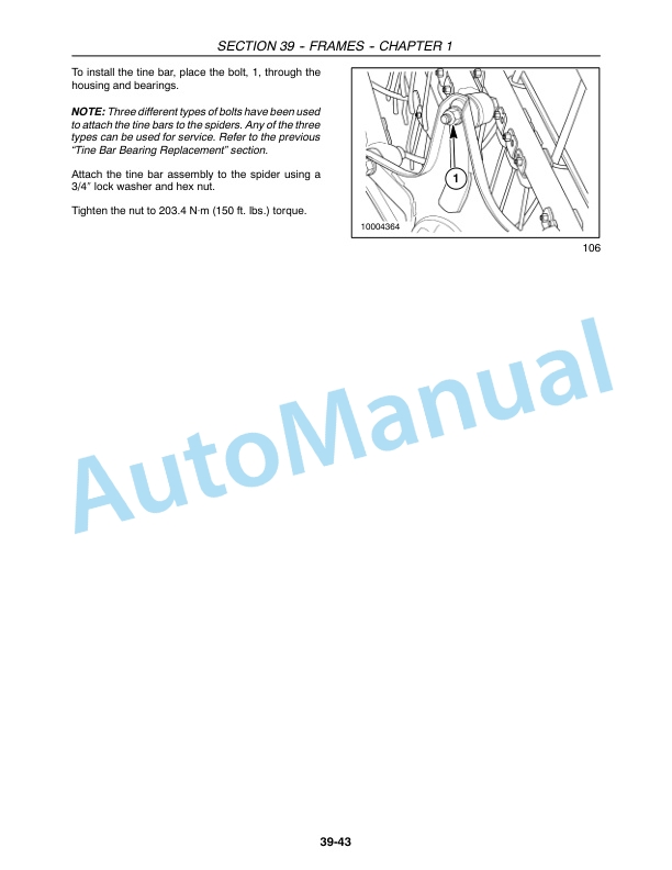 New Holland 216 Rake Repair Manual 87049456 5 New Holland 216 Rake Repair Manual 87049456-5