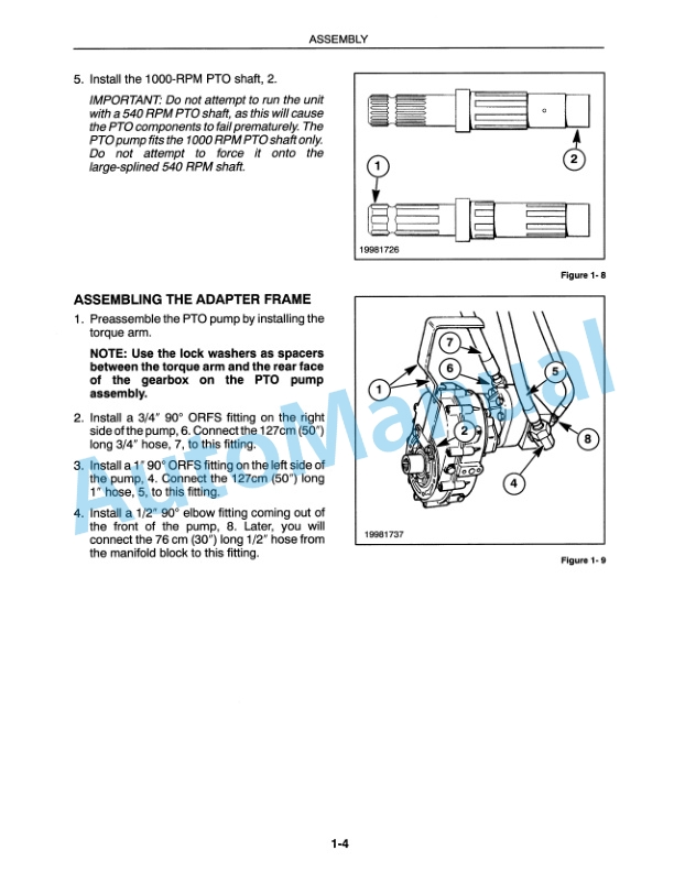 New Holland 2300BF With PTO Pump Operation and Maintenance Manual 86574145 2 New Holland 2300BF With PTO Pump Operation and Maintenance Manual 86574145-2
