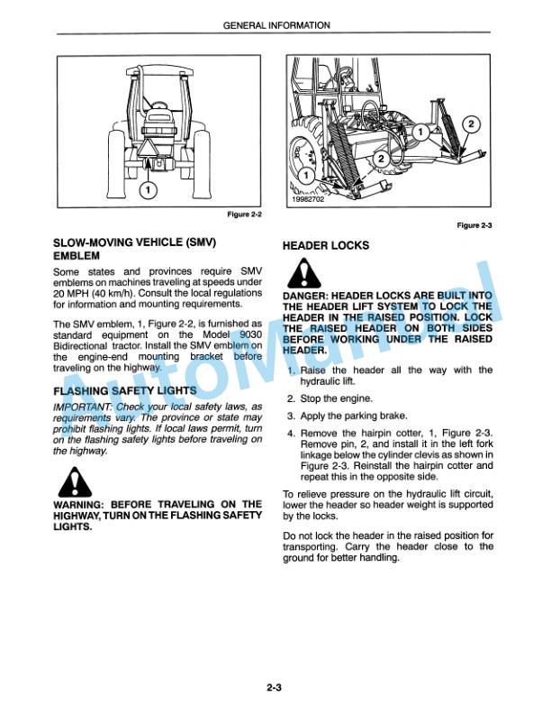New Holland 2300BF With PTO Pump Operation and Maintenance Manual 86574145 3 New Holland 2300BF With PTO Pump Operation and Maintenance Manual 86574145-3