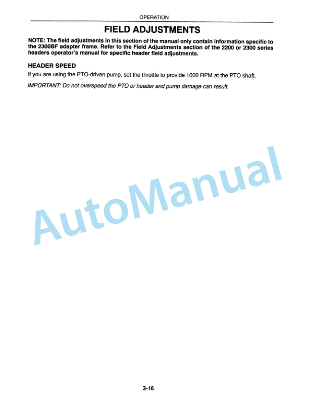 New Holland 2300BF With PTO Pump Operation and Maintenance Manual 86574145 4 New Holland 2300BF With PTO Pump Operation and Maintenance Manual 86574145-4